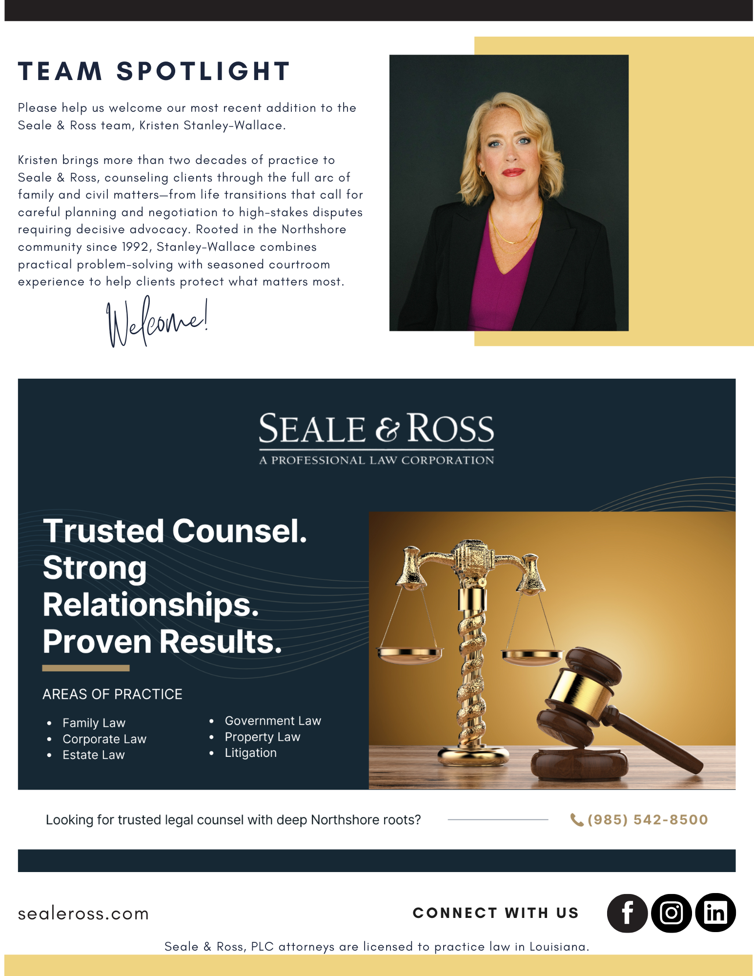 Welcome Kristen Stanley-Wallace